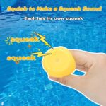 Pinenuts Rubber Ducks Bath Toy, 15 Pcs Novelty Bath Ducks Mini Float Duck Squeaky Bath Duckies Cute Bath Duck Toys Ducking Child Bath Toys Car Decoration Party Supplies for Children Qver 3 Years Old - Image 4