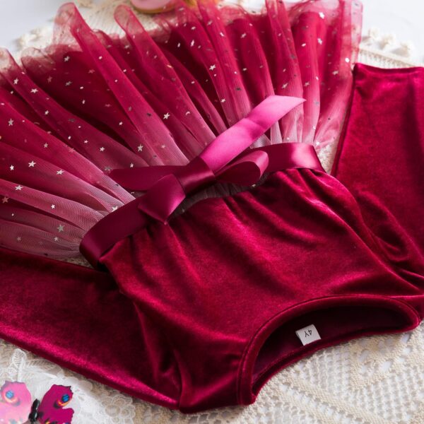 NNJXD Princess Girl Long Sleeve Tulle Dress Autumn Winter Kids Clothes - Image 3
