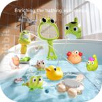 Meribbit Bath Toys for Toddlers 3+ Years, Animal Squirt Water Toys with Sprayer, BPA-Free Baby Bath Time Learning Set, Non-Toxic Bathtub Sensory Toys for Kids - Image 2