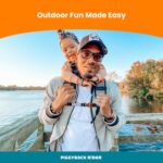 Piggyback Rider Child Toddler Barrier Backpack - Scout Model - Perfect for Hiking, Camping, Fitness, and Travel - Black Bundle - Image 7