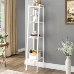 SogesHome Shelving Units Shelving Utility Shelves Metal Shelves Storage Display Rack Bookcase Home Shelf Storage Unit Standing Shelves 4 Tiers White 35.5 * 30 * 147cm,SH-LXH-TJ30W - Image 6