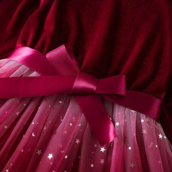 NNJXD Princess Girl Long Sleeve Tulle Dress Autumn Winter Kids Clothes - Image 4