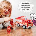 Jaques of London Fire Engine Toys and Fire Truck for Kids aged 1-8 | Wooden Toys for Children aged 1-3 years old | Educational Wooden Fire Engine and Fire Truck Playset | Since 1795 - Image 4