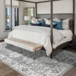 Fondream Rugs Living Room 120x170 cm Machine Washable Rugs Anti Slip Area Rug Large Rug Soft Low Pile Bedroom Rugs for Nursery, Game Room, Office Luxury Decorative, Grey - Image 3