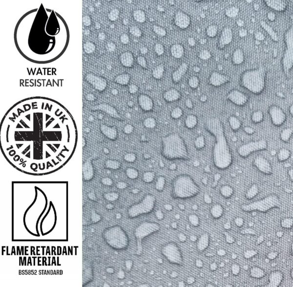 MaxiBean Large Bean Bag Chair for Kids and Children - Gaming BeanBag Cushion with Filling Beans Included, Perfect for Living Room, Bedroom, Garden Room, and Outdoor Use Weather Resistant - Grey - Image 4