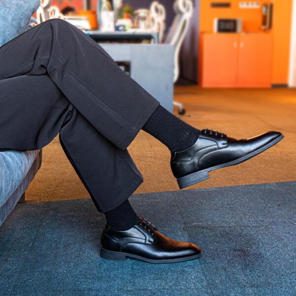 Hitmars Mens Oxfords Shoes Men's Lace Up Derbys Shoes Business Formal Dress Shoes Black Brown UK 5-13 - Image 5