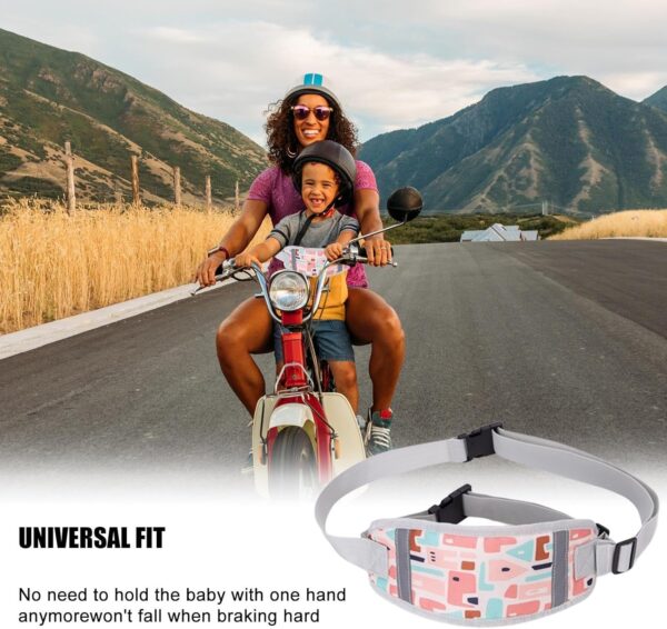 Toddler Biike Harness - Inffant Cycle Strap, Child Rider Safety Leash | Adjustable Ergonomic Kids Motorcycle Seatbelt, Secure Reflective Motorcycle Safety Strap for Children Outdoor Travel - Image 6