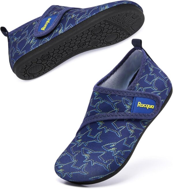 Racqua Toddler Kids Water Shoes Lightweight Swim Shoes Quick Dry Aqua Shoes Beach Pool for Boys Girls (Toddler/Little/Big Kid) - Image 2