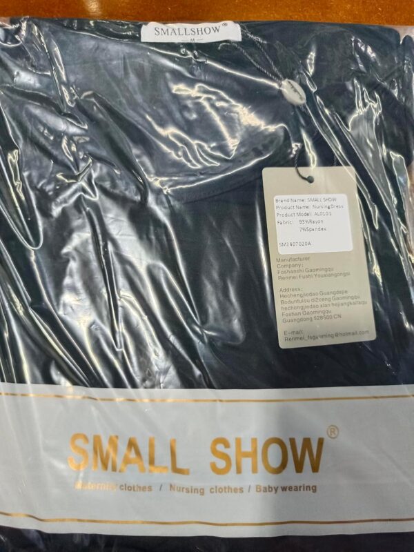 Smallshow Women's Maternity Nursing Dress Split Long Breastfeeding Clothes - Image 6