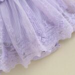 ZZLBUF Newborn Infant Baby Girl Fall Clothes Set Flower Lace Long Sleeve Tutu Romper Dress Headband 2Pcs Outfits - Image 7