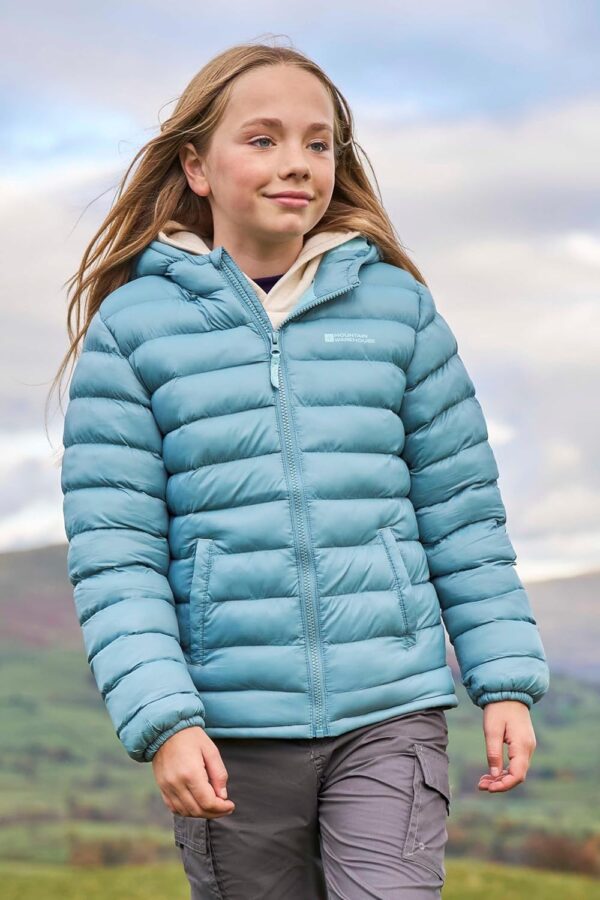 Mountain Warehouse Seasons Padded Kids Puffer Jacket - Water Resistant & Lightweight Insulated Rain Coat, Boys & Girls - Great for Spring Summer, School or Travelling - Image 7