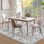 Fondream Rugs Living Room 120x170 cm Machine Washable Rugs Anti Slip Area Rug Large Rug Soft Low Pile Bedroom Rugs for Nursery, Game Room, Office Luxury Decorative, Grey - Image 6