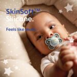 MAM Perfect Night Soothers 2-6 Months (Pack of 2), Thinner and Softer Baby Soother, Glow in the Dark Soother with Self Sterilising Travel Case, Newborn Essentials, White (Designs May Vary) - Image 7