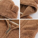 Newborn Infant Baby Boys Girls Cartoon Fleece Hooded Jacket Coat with Ears Warm Todder Kids Outwear Coat Zipper Up 0-6Y - Image 3