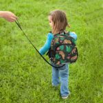 ISAOA Toddler Backpack with reins, Kids Anti-Lost Rucksack with Safety Harness,Jungle Leopard Backpack for Boys and Girls Baby Preschool Mini Bag with Leash,S - Image 7