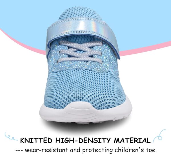 Girls Trainers Kids Athletic Shoes Toddlers Glitter Casual Lightweight Sneakers Sports Shoes Breathable Tennis Road Trail Running Shoes - Image 5
