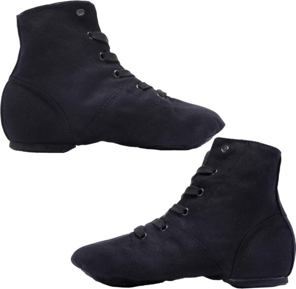 Women's Jazz Shoe, Canvas Ballet Dance Shoes Split Sole Flat Gymnastics Dancing Slippers - Image 3