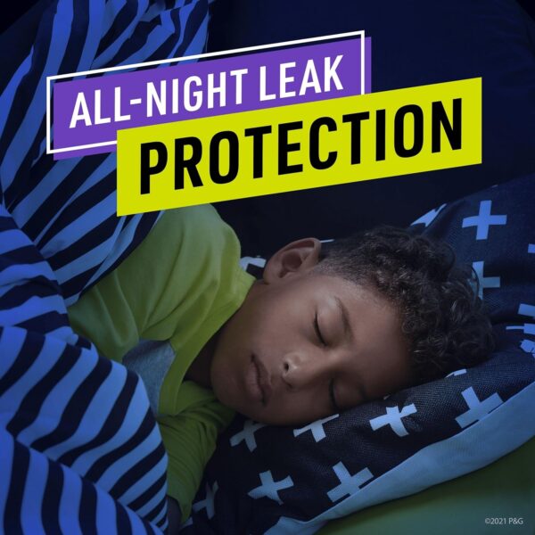 Pampers Ninjamas Pyjama Pants Unisex Hearts, 4-7 Years, 60 Pyjama Pants, 17kg - 30kg, All-Night Leak Protection - Image 2