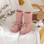 mimixiong Baby Booties Newborn First Walkers Cozy Shoes Warm Knit Soft Booties for Toddler Infant Boy Girl - Image 4