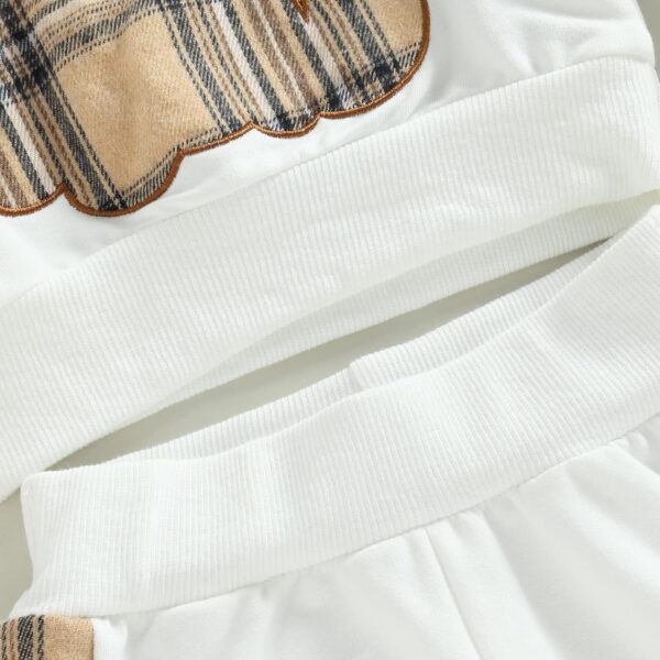 PanLidapan Toddler infant baby Boy sweatsuit letter sweatshirt jumper elasticated waist trouser sweatpants fall winter outfit clothes - Image 5