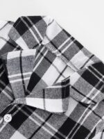 Naiyafly Kids Pajamas Set Plaid Button Down Pyjamas for Girls Boys Toddler Christmas Sleepwear Baby PJS 2 Piece Shirts Tops Pants Nightwear Homewear 18 Months - 6 Years - Image 5