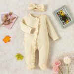 Cokbyavla Unisex Baby Long Sleeve One Piece Bodysuit Spring Toddler Boy Outfit Baby Girl Jumpsuit 6-9 Months Infant Boys Romper 18 Months Baby Bear Costume 12-18 Months B - Image 3