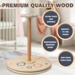 Wooden Stand and Spin Toy | Balance Board 360° Spinner Stand Toddler Toys Age 2, 3, 4, 5, Birthday for Boy Girl, 18 Months +, Kids Toy Indoor or Outdoor for 2 Year Old (Patent Pending) - Image 6