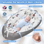 Baby Lounger - Baby Lounger for Newborn 0-24 Months, Breathable & Soft Baby Nest, Portable and Lightweight Infant Lounger for Home and Travel, Ideal Newborn Babies Essentials Baby Shower Gifts - Image 2