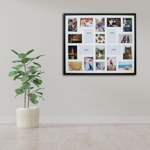 8/9/10/12/16/20 Photos Large Multi Picture Frame Collage Aperture Decor Memories-20 Aperture-Black - Image 7