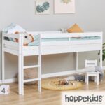 Hoppekids ECO Comfort Mid Sleeper 90 x 200 cm with Slatted Frame White The Nordic Ecolabel TÜV Certified FSC Certified Solid Pine Wood - Image 3