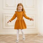 Miipat Baby Girl Dress Long Sleeve Toddler Girls Sweater Dresses Fall Winter Ruffle Pullover Knit Outfits for Girl - Image 8