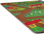 The Rug House Kids Reversible Double Sided Town City Roads Car Playmat Childrens Play Village Farm Mats 80cm x 150cm - Image 6