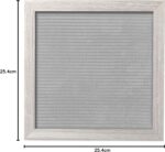 Pearhead 25.4 cm x 25.4 cm Letterboard, Nursery Message Board, Milestone or Baby Announcement Sign, Hospital Birth Sign, Baby Girl or Baby Boy Gift, Light Gray - Image 8