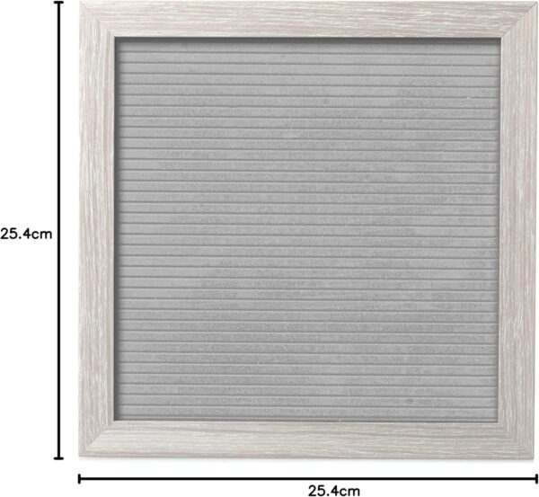 Pearhead 25.4 cm x 25.4 cm Letterboard, Nursery Message Board, Milestone or Baby Announcement Sign, Hospital Birth Sign, Baby Girl or Baby Boy Gift, Light Gray - Image 8