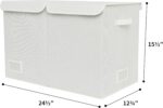 GRANNY SAYS Extra Large Storage Box, Pack of 1 Toy Storage Box, Foldable Storage Box with Lid, Toy Baskets for Kids, Toy Chest White Storage Box for Organising Baby Child's Living Room Toys and Stuff - Image 4