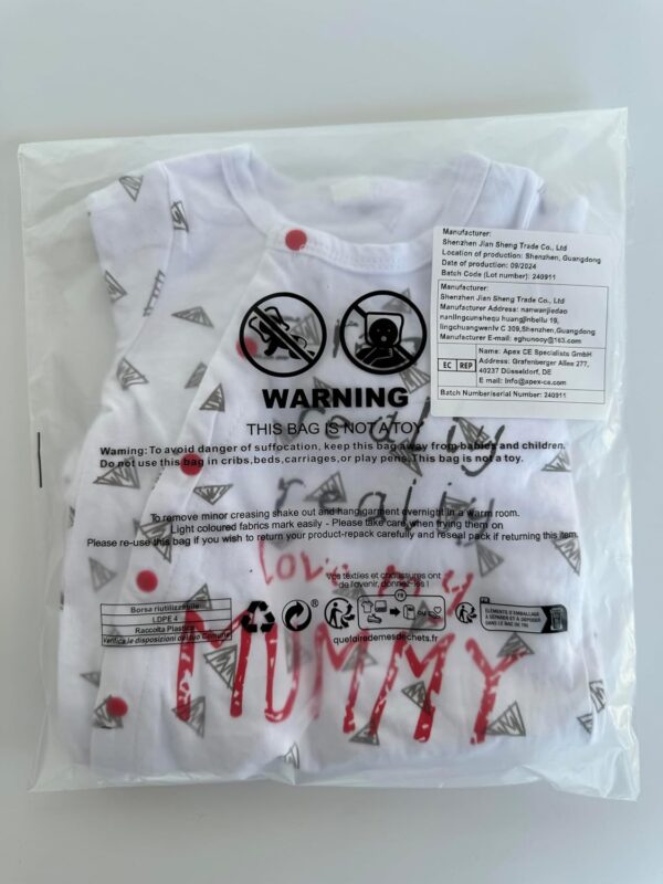 Tinykeke Newborn Baby Boy Girl Letters Footies Romper Unisex-Baby 2 Pack Footed Jumpsuit - Image 8