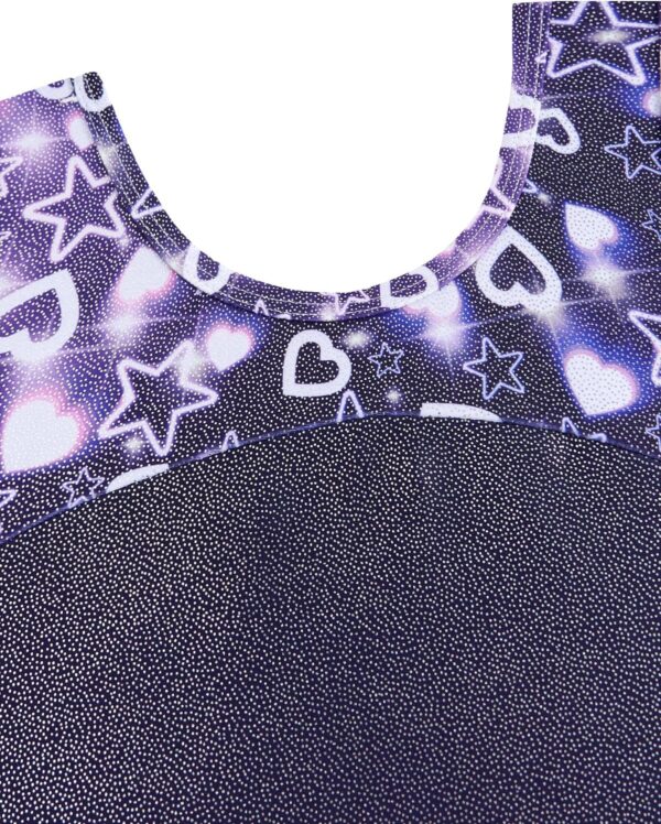 JiAmy Girls Gymnastics Leotards, Gymnastics Outfit Athletic Clothing with Shorts Open Back Bow Ballet Leotards for Kids 3-12 Years - Image 3