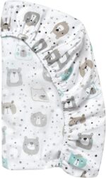 FlyIdeas 2-Piece Bedding Set for Kids and Junior Beds – 1 Cotton Fitted Sheet & 1 Waterproof Mattress Protector, 160x80 cm – Hypoallergenic, Soft, Breathable Toddler Bed Sheets - Image 2