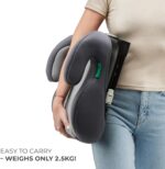 Kinderkraft I-Boost Car Seat, I-Size, 135-150cm, Baby Seat, Booster seat for 9 to 12 Years, Easy to Assemble, Ergonomic Posture, Additional Foam, Green - Image 4