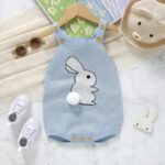 Cokbyavla Unisex Newborn Easter Suspender Overalls Pants,1St Birthday Girl Outfits New Years Outfit Baby Girl Newborn Rabbit Outfit Easter Tree Jumpsuit White Long Sleeve - Image 2