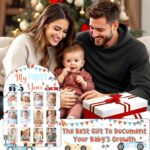 Cheerupp Race Car My First Year Photo Frame Board, One Year Birthday Wooden Picture Frame, Newborn 12 Months Milestone Picture Memories Display Board, Gifts for 1st Birthday Nursery Keepsake - Image 4