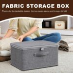 Zqkimzi Lockable Storage Bin, Secure Organizer Box, Large Capacity Storage Chest, 11.81x7.87x5.51 Inch Portable Lockout Utility Container for Jeans, Toys, Household Items - Image 6