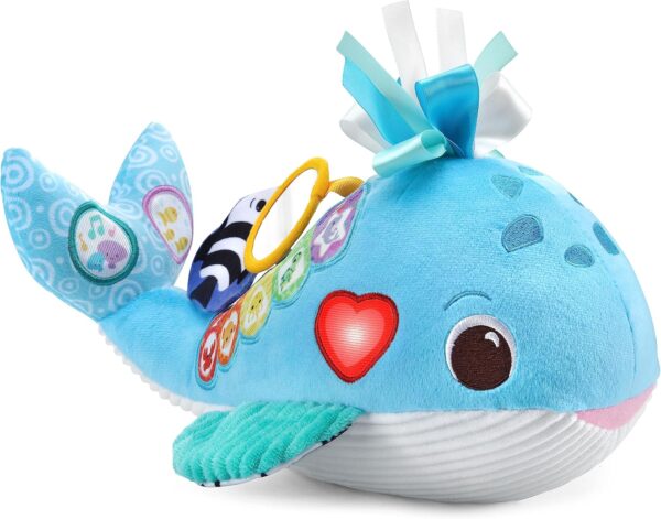 VTech Baby Snuggly Sounds Whale, Baby Sensory Toy with Lights, Sounds & Music, Interactive Gift for infants 3, 6, 9, 12 months +, English version, Blue - Image 7