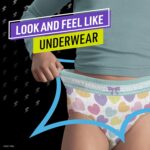 Pampers Ninjamas Pyjama Pants Unisex Hearts, 4-7 Years, 60 Pyjama Pants, 17kg - 30kg, All-Night Leak Protection - Image 4