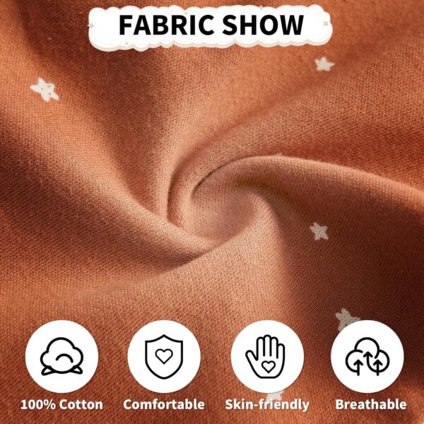 JiAmy Unisex Baby Boy Girl Footies Rompers Cotton Long Sleeve 3 Pack Infant Jumpsuits 0-12 Months Babies' Outfits - Image 4