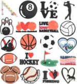 VZDIOR Men Women Cute Sports Shoe Charms Kids Boys Girls Basketball Soccer Shoes Decorations Charm for Party Favor