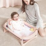Zasdvn Baby Bath Seat Support, Kids Shower Chair,Ergonomic Kids Bath Support, Foldable Baby Bath Seat Baby, Bath Support Non Slip Bath Chair for Baby - Image 2