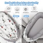 Baby Lounger - Baby Lounger for Newborn 0-24 Months, Breathable & Soft Baby Nest, Portable and Lightweight Infant Lounger for Home and Travel, Ideal Newborn Babies Essentials Baby Shower Gifts - Image 4