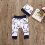 Baby Boys Girls Pajamas Sets Toddler Kids Short Sleeve Romper Tops Shirt Jumpsuit +Bloomers Pants +Hat Summer 3Pcs Outfits Clothes Set Newborn Summer Sleepwear Nightwear for 0-18 Months - Image 5