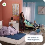 IMPROVIA® Washable Underpads, Heavy Absorbency Reusable Incontinence Pads for Kids, Adults, Elderly, and Pets - Waterproof Protection Floor Navy & Green (4 Pack - 34x36) - Image 7